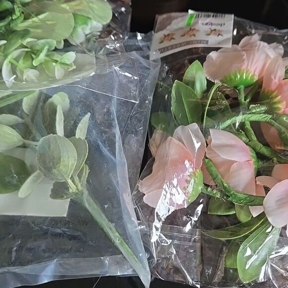 Faux Floral Collection Hobby Lobby Pink Green Fake Decor Diy Art Craft Greenery - Picture 12 of 15